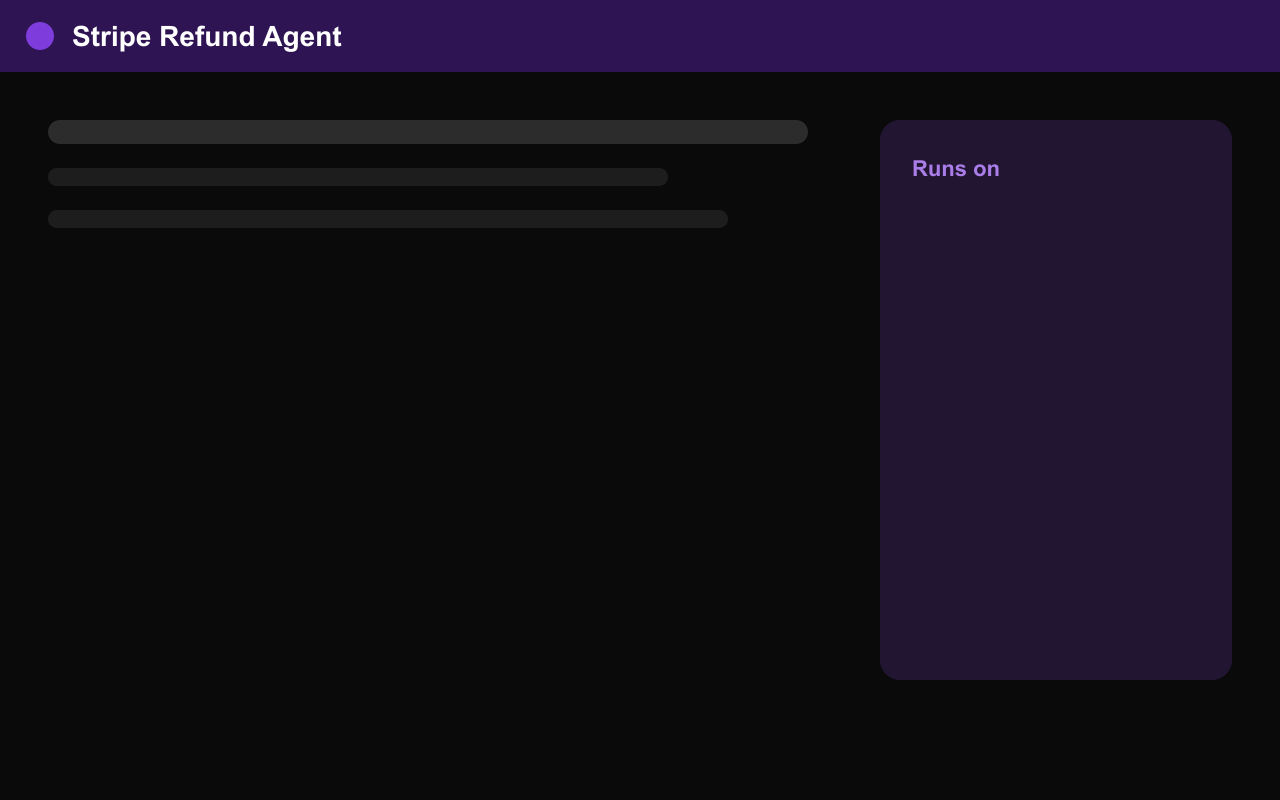 Stripe Refund Agent screenshot 1