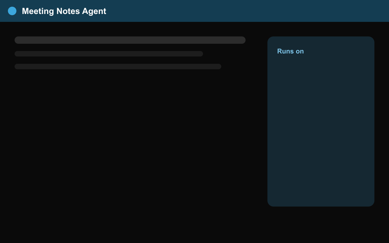 Meeting Notes Agent screenshot 1