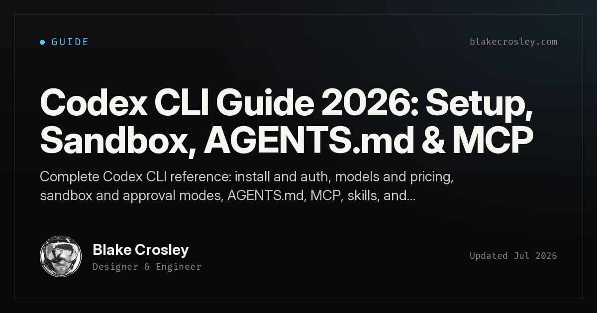 The Complete OpenAI Codex CLI Guide: Setup, Sandbox, AGENTS.md, and MCP
