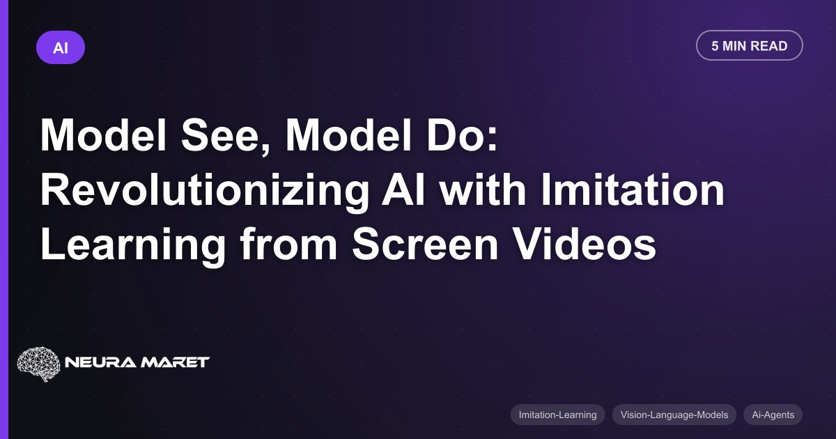 Model See, Model Do: Revolutionizing AI with Imitation Learning from Screen Videos