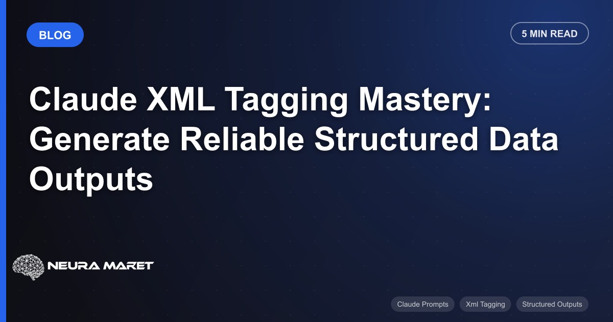 Claude XML Tagging Mastery: Generate Reliable Structured Data Outputs