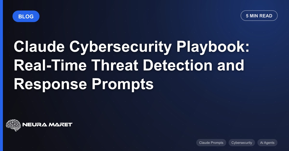 Claude Cybersecurity Playbook: Real-Time Threat Detection and Response Prompts