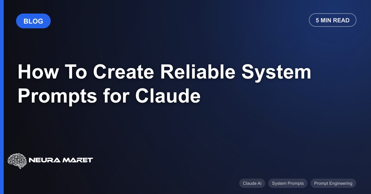 How To Create Reliable System Prompts for Claude