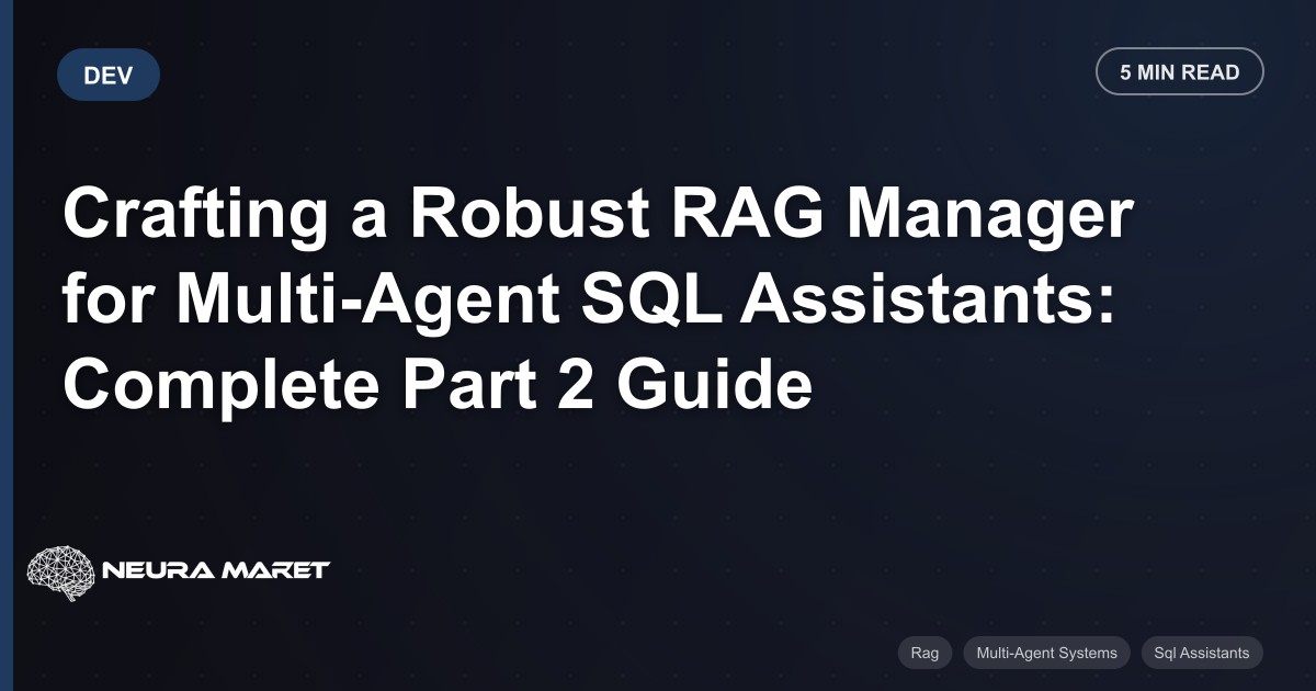 Crafting a Robust RAG Manager for Multi-Agent SQL Assistants: Complete Part 2 Guide