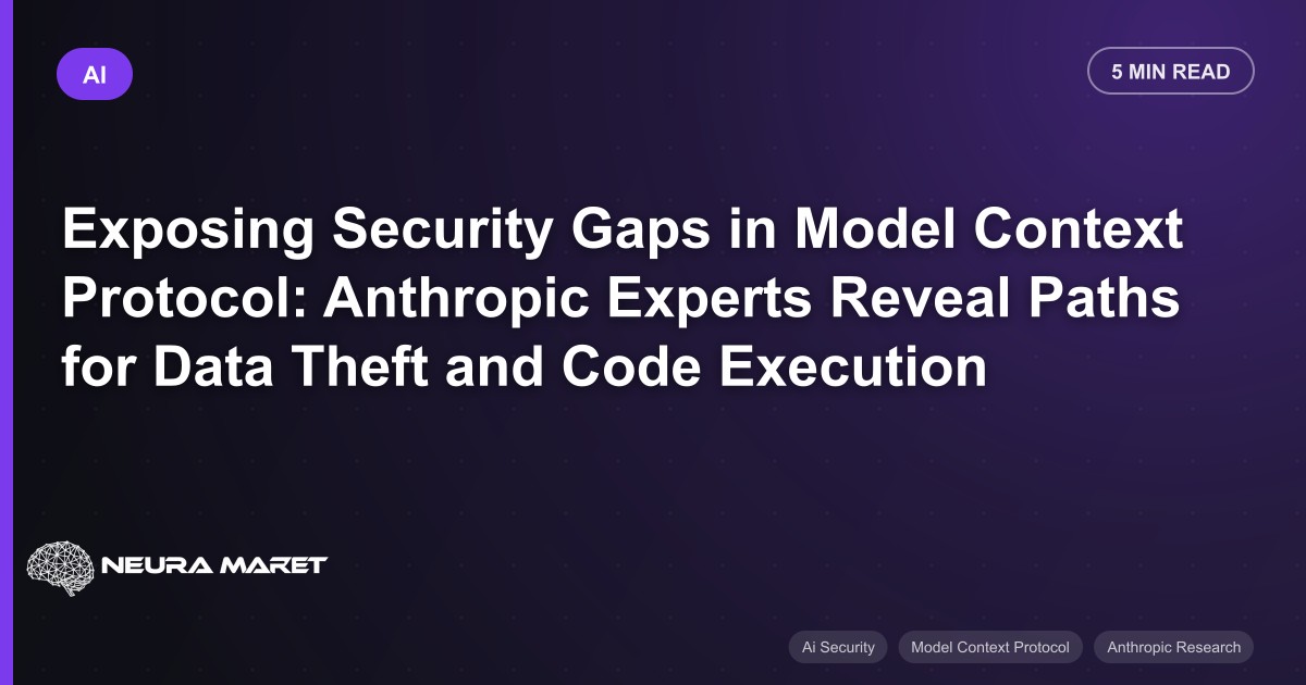 Exposing Security Gaps in Model Context Protocol: Anthropic Experts Reveal Paths for Data Theft and Code Execution