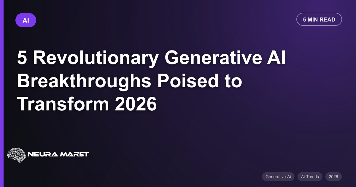 5 Revolutionary Generative AI Breakthroughs Poised to Transform 2026