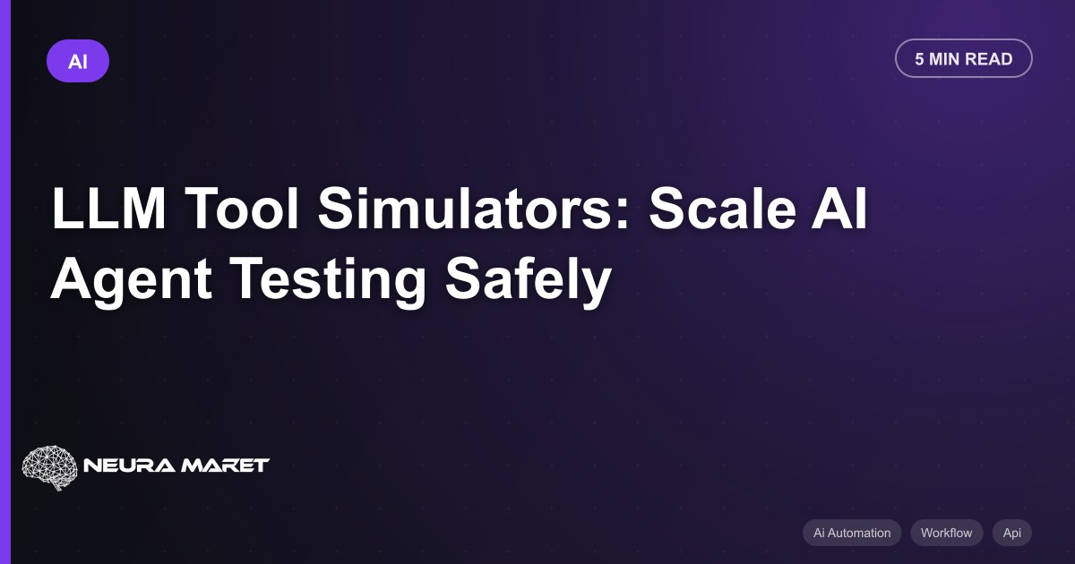 LLM Tool Simulators: Scale AI Agent Testing Safely