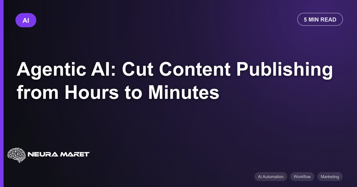 Agentic AI: Cut Content Publishing from Hours to Minutes