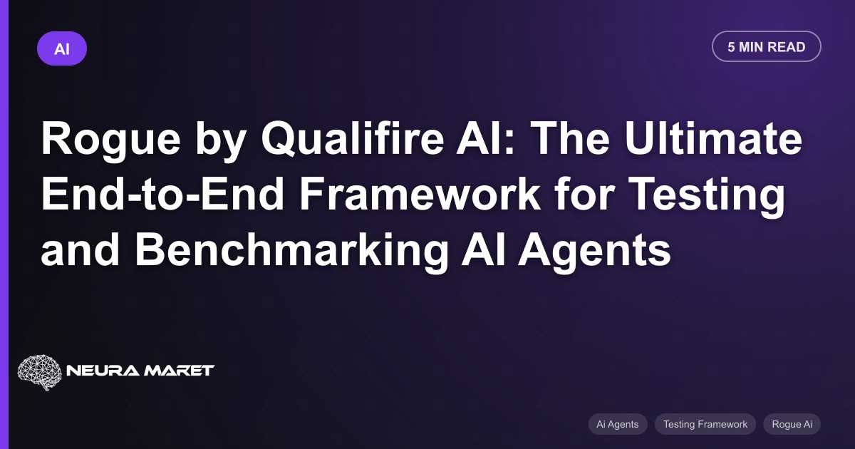 Rogue by Qualifire AI: The Ultimate End-to-End Framework for Testing and Benchmarking AI Agents