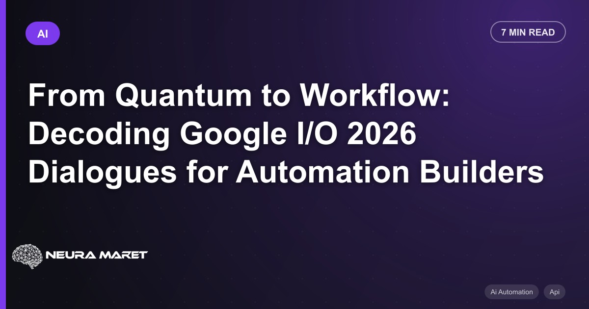 From Quantum to Workflow: Decoding Google I/O 2026 Dialogues for Automation Builders