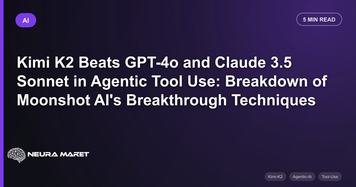 Kimi K2 Beats GPT-4o and Claude 3.5 Sonnet in Agentic Tool Use: Breakdown of Moonshot AI's Breakthrough Techniques