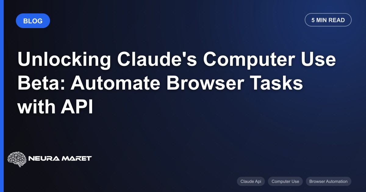 Unlocking Claude's Computer Use Beta: Automate Browser Tasks with API
