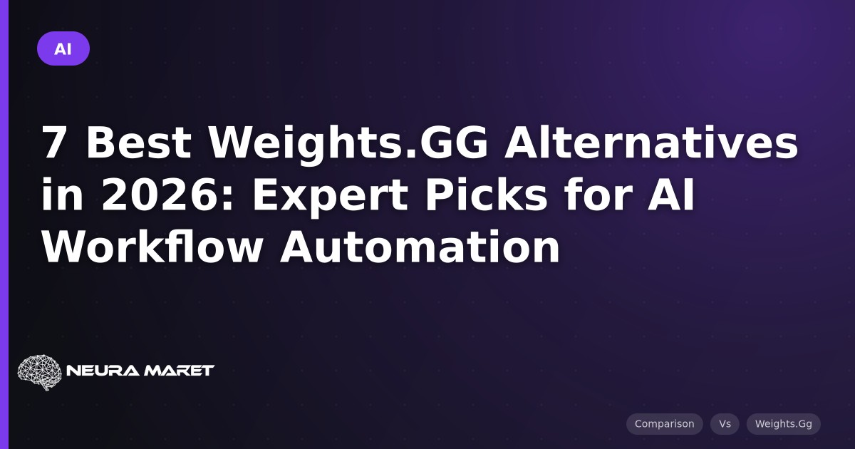 7 Best Weights.GG Alternatives in 2026: Expert Picks for AI Workflow Automation