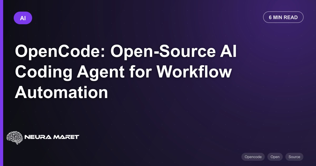OpenCode: Open-Source AI Coding Agent for Workflow Automation