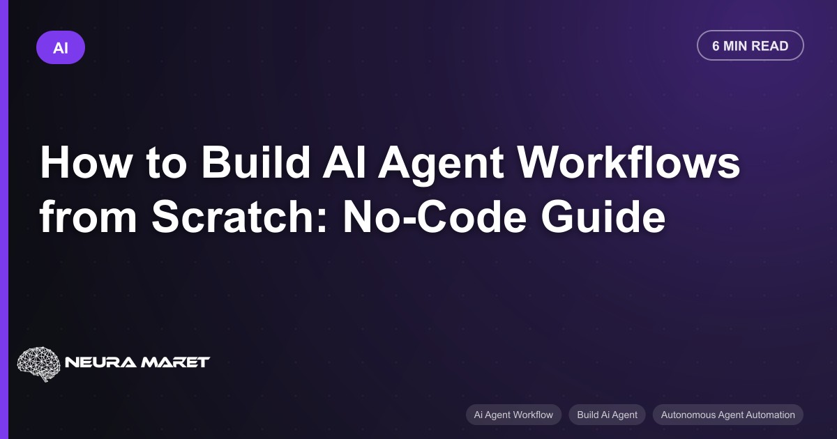 How to Build AI Agent Workflows from Scratch: No-Code Guide
