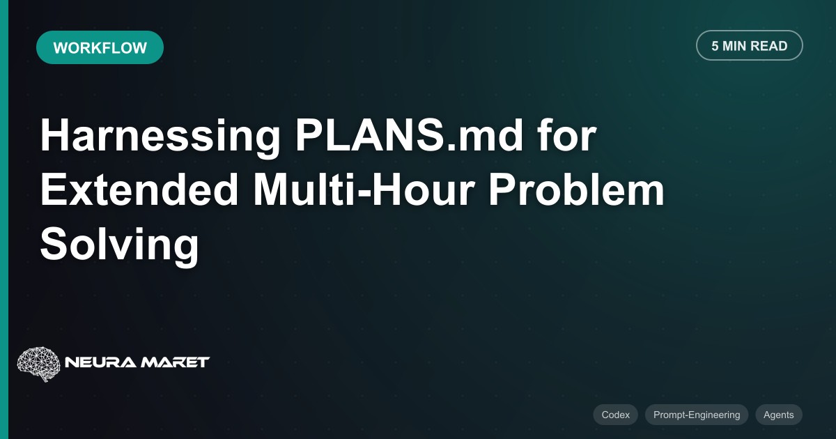 Harnessing PLANS.md for Extended Multi-Hour Problem Solving