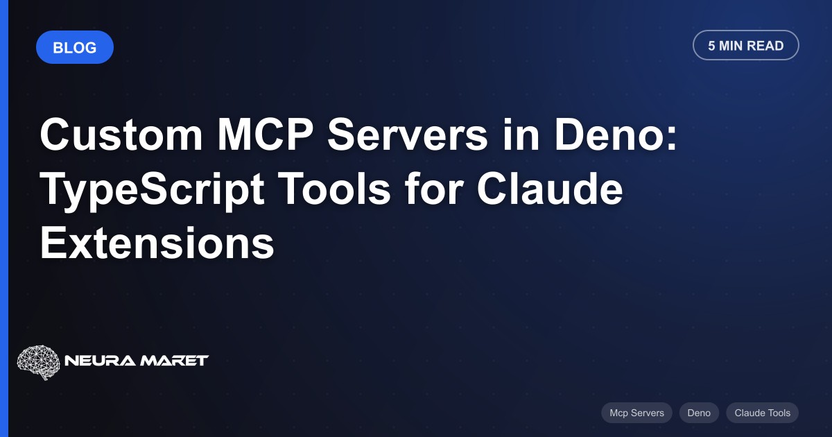 Custom MCP Servers in Deno: TypeScript Tools for Claude Extensions