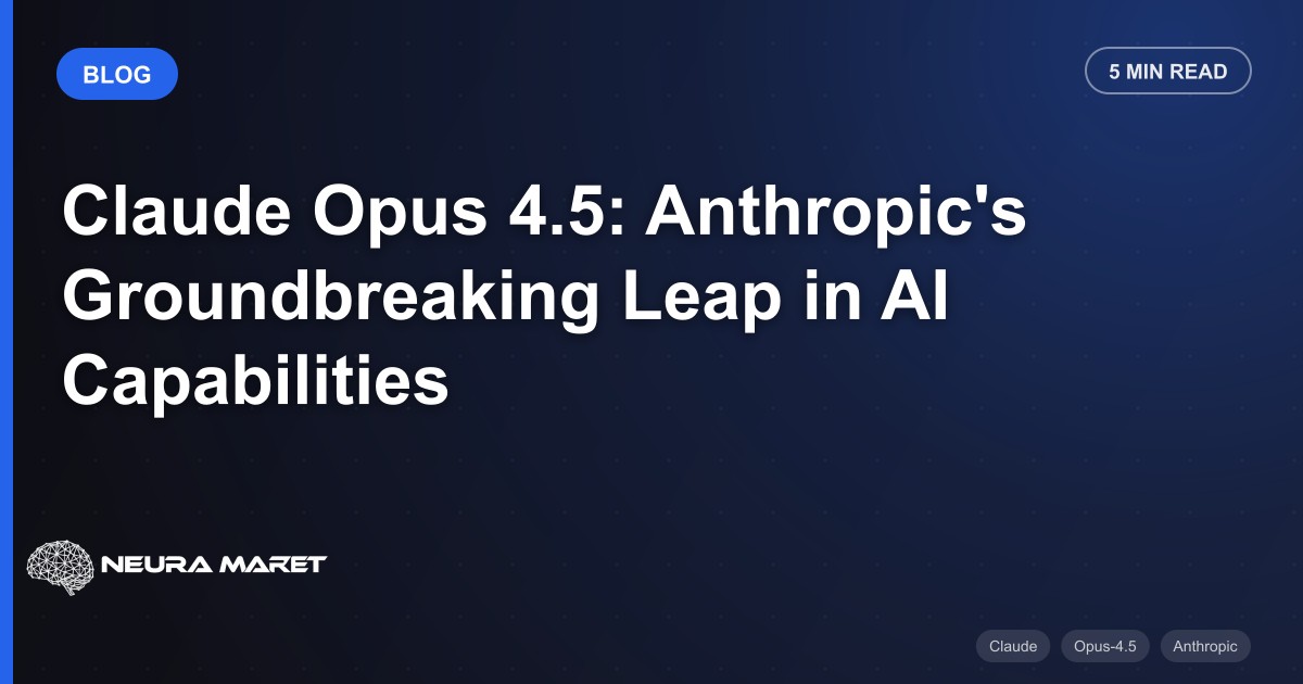 Claude Opus 4.5: Anthropic's Groundbreaking Leap in AI Capabilities