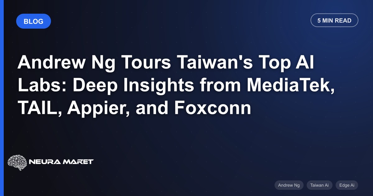 Andrew Ng Tours Taiwan's Top AI Labs: Deep Insights from MediaTek, TAIL, Appier, and Foxconn