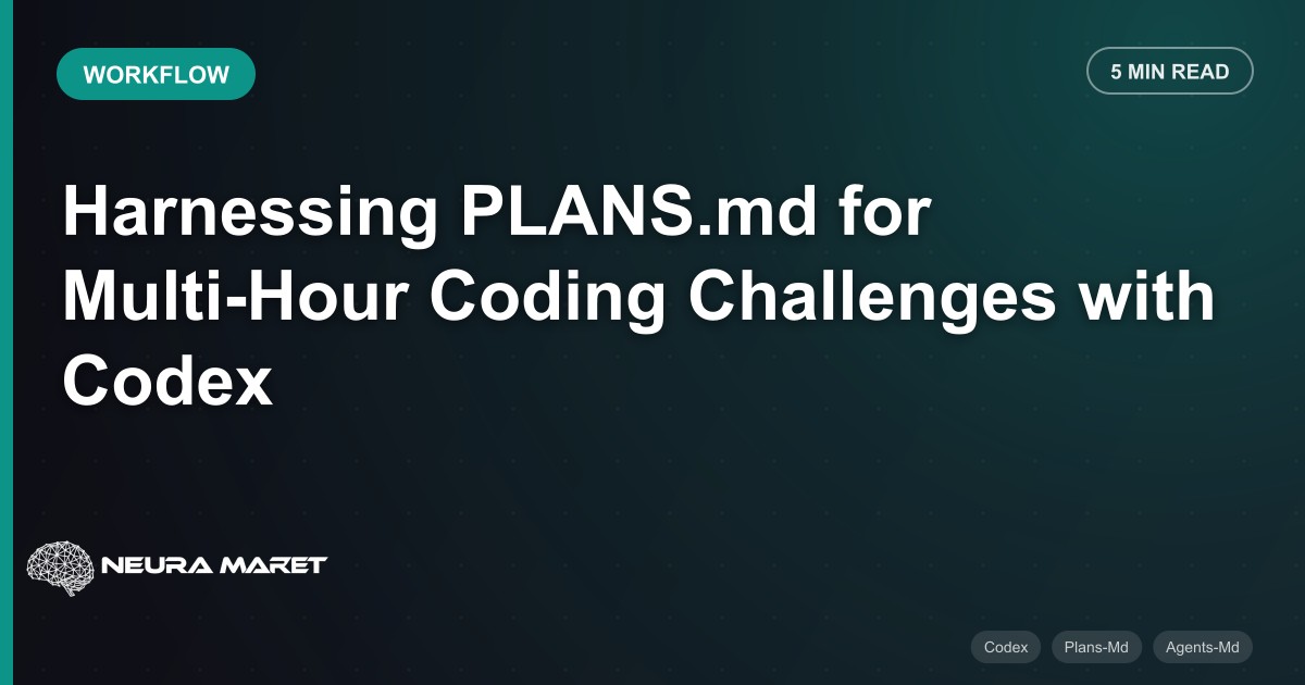 Harnessing PLANS.md for Multi-Hour Coding Challenges with Codex