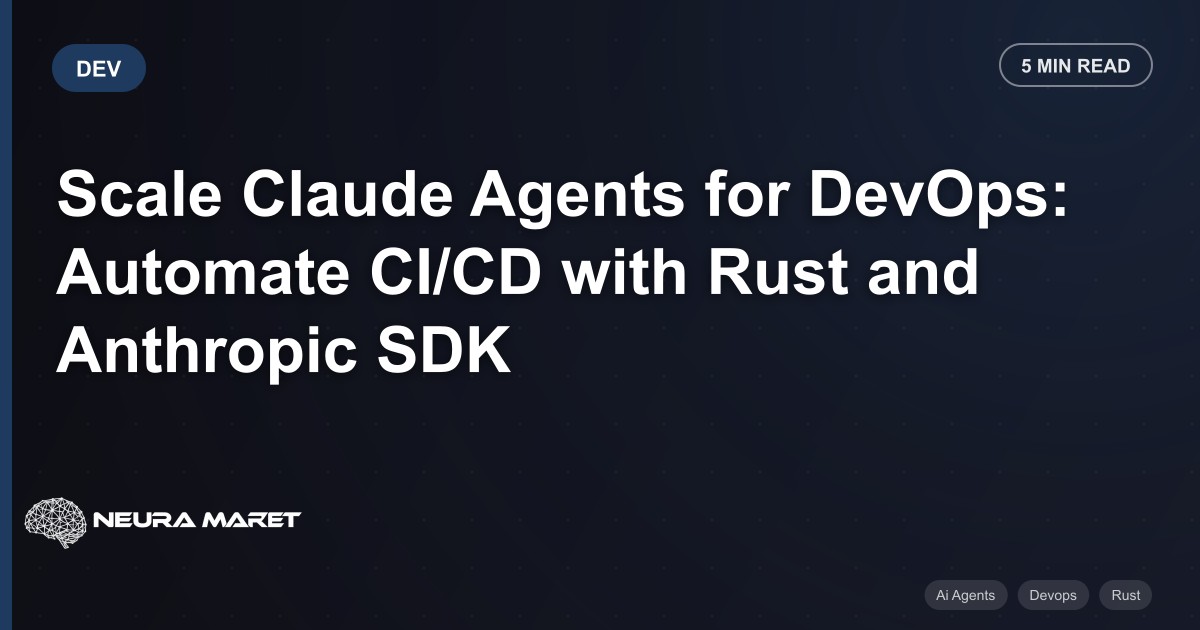 Scale Claude Agents for DevOps: Automate CI/CD with Rust and Anthropic SDK