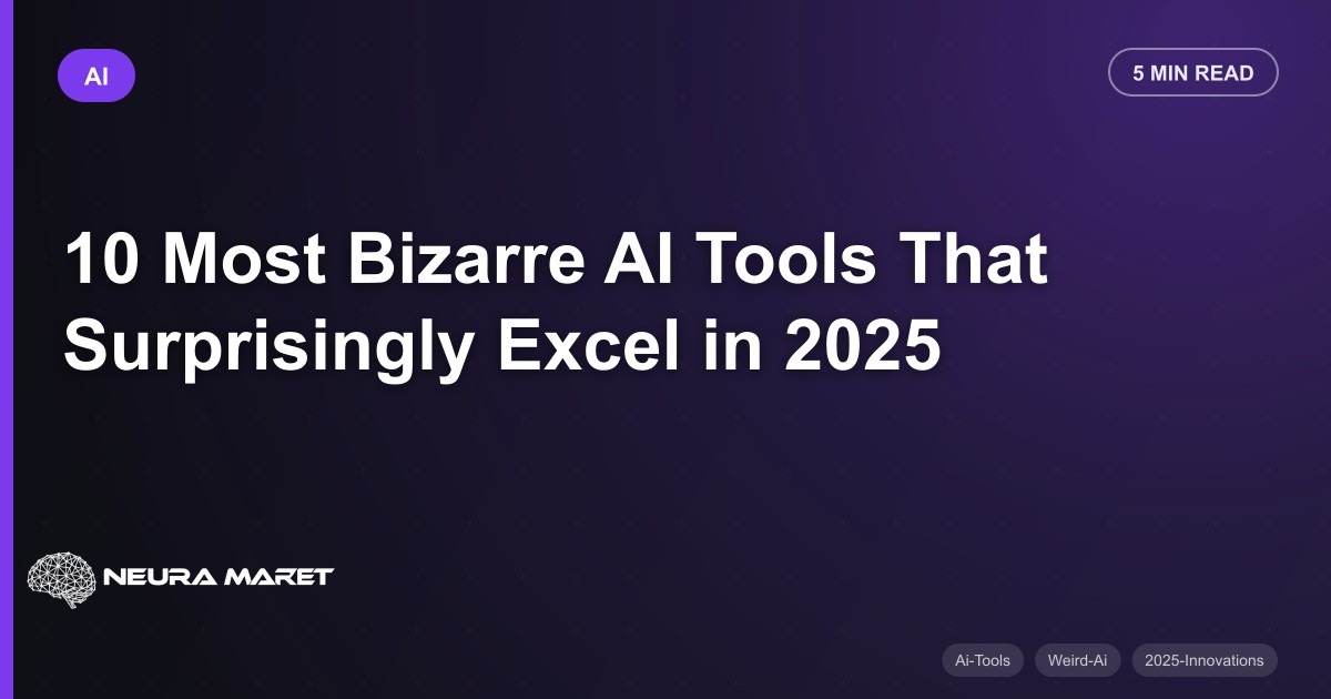 10 Most Bizarre AI Tools That Surprisingly Excel in 2025