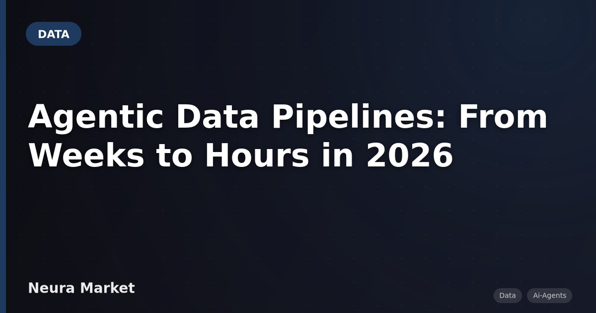 Agentic Data Pipelines: From Weeks to Hours in 2026