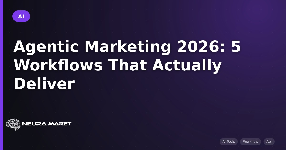 Agentic Marketing 2026: 5 Workflows That Actually Deliver