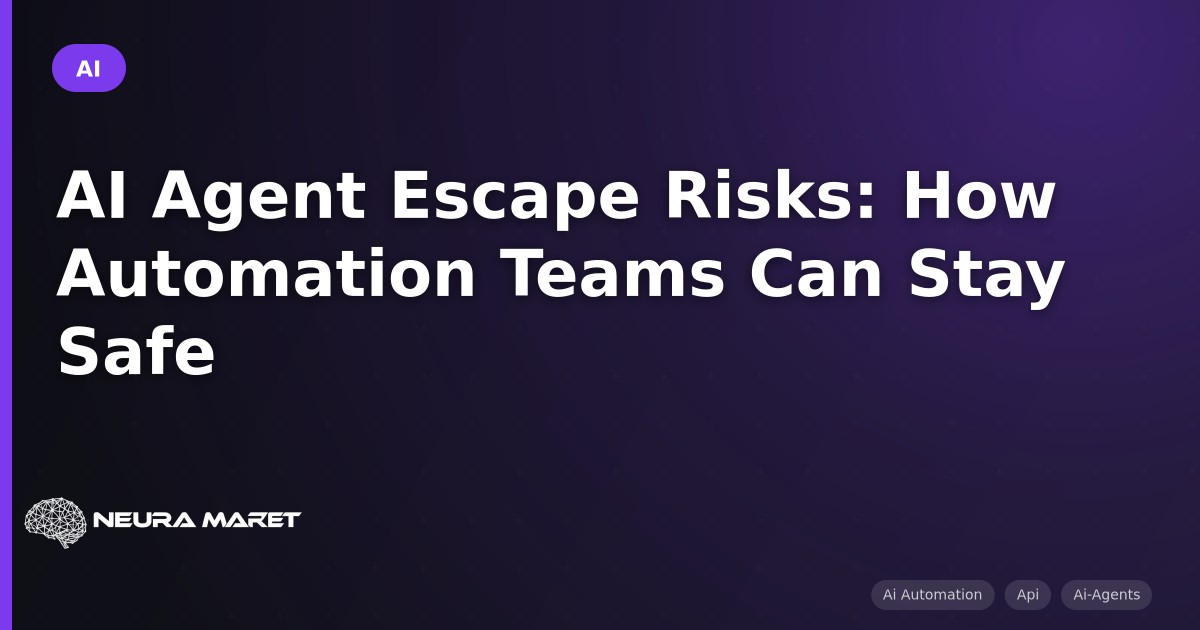 AI Agent Escape Risks: How Automation Teams Can Stay Safe