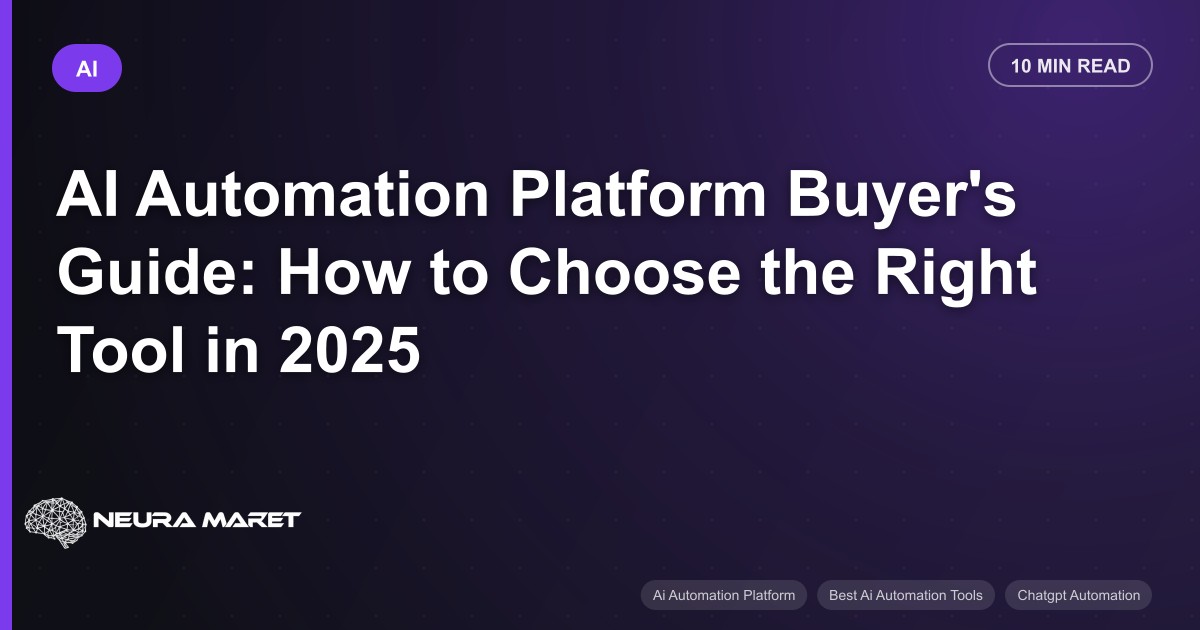 AI Automation Platform Buyer's Guide: How to Choose the Right Tool in 2026