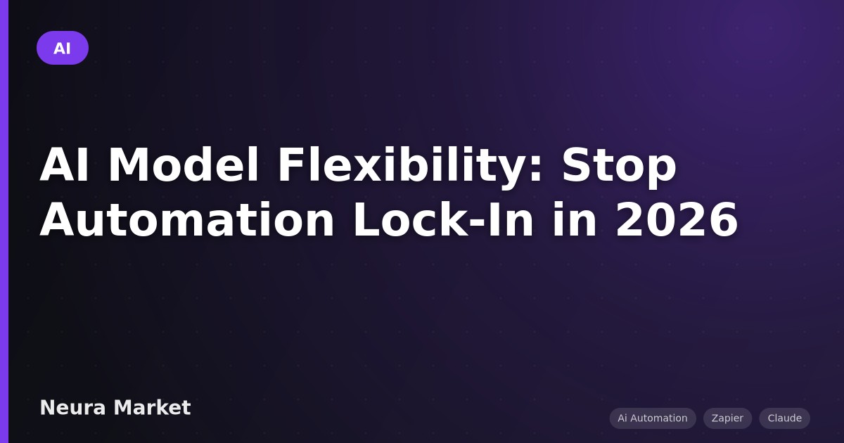 AI Model Flexibility: Stop Automation Lock-In in 2026