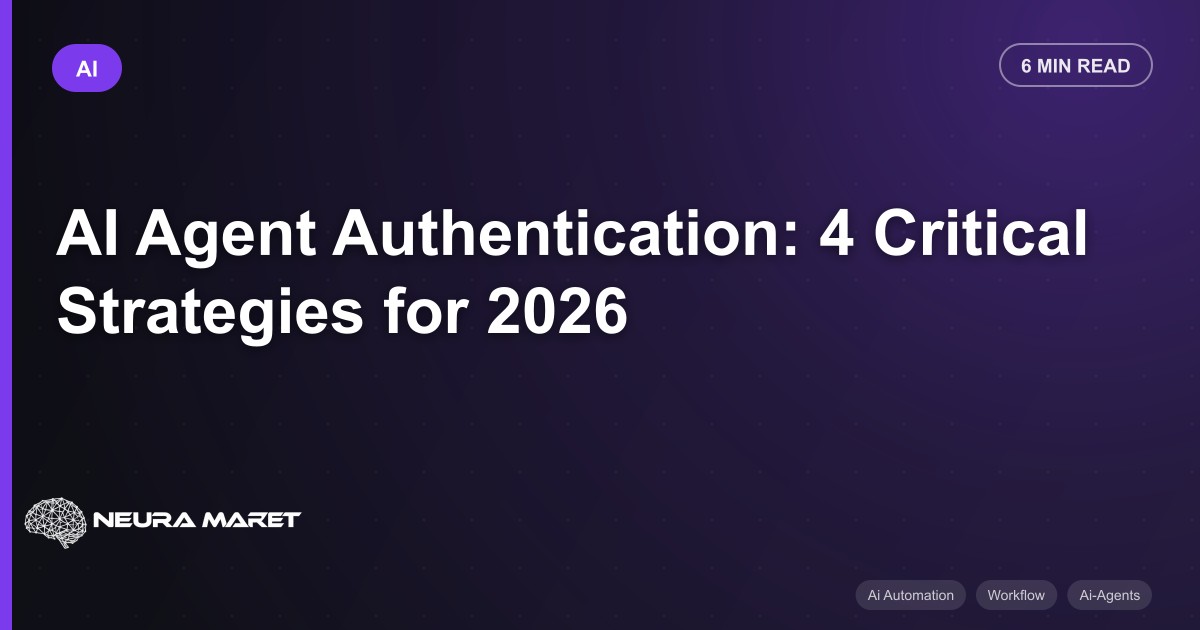 AI Agent Authentication: 4 Critical Strategies for 2026