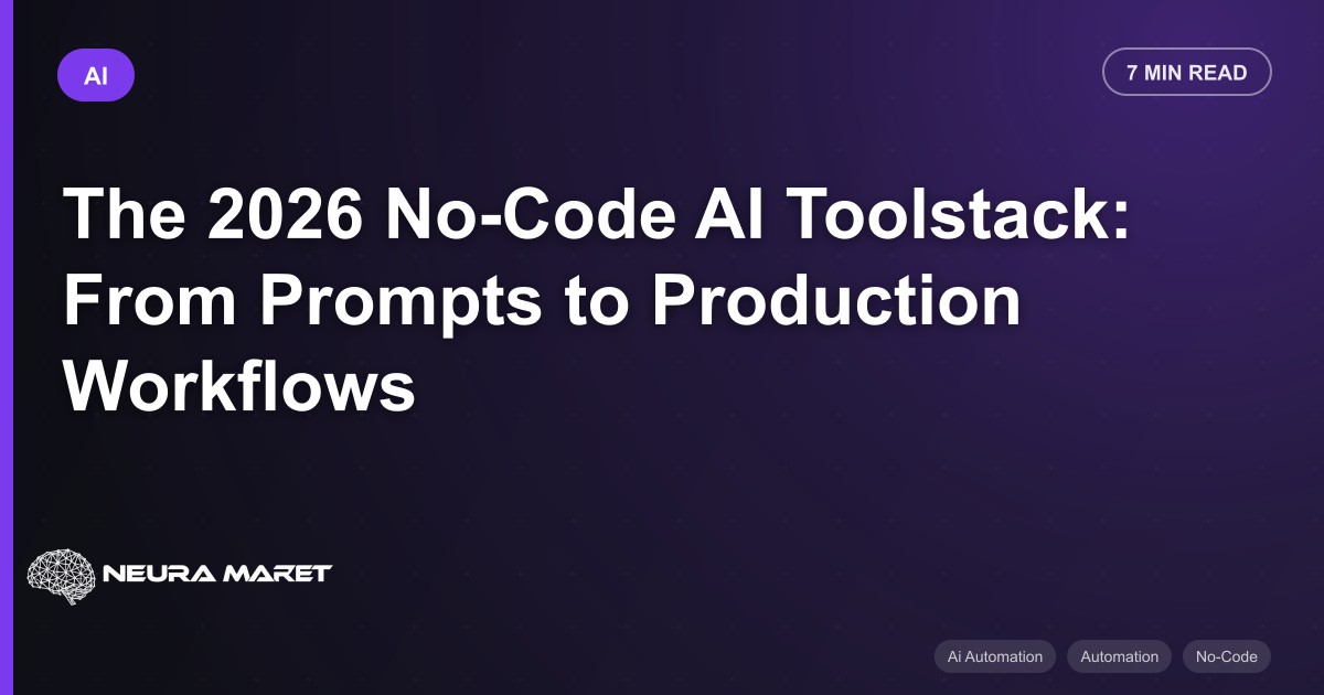 The 2026 No-Code AI Toolstack: From Prompts to Production Workflows
