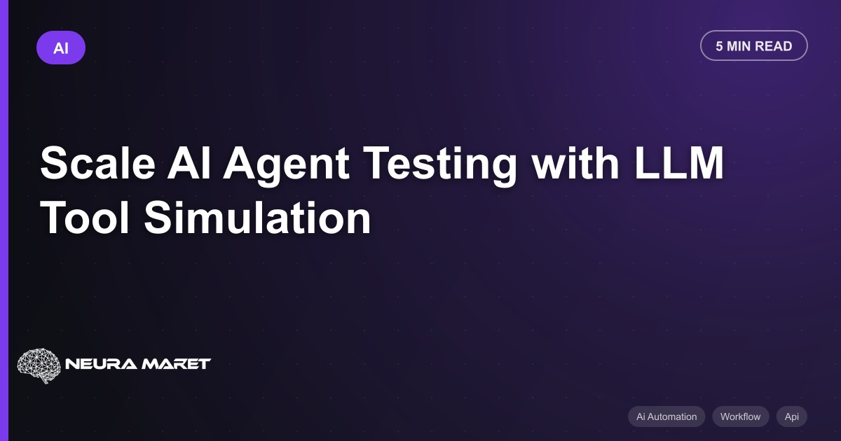 Scale AI Agent Testing with LLM Tool Simulation