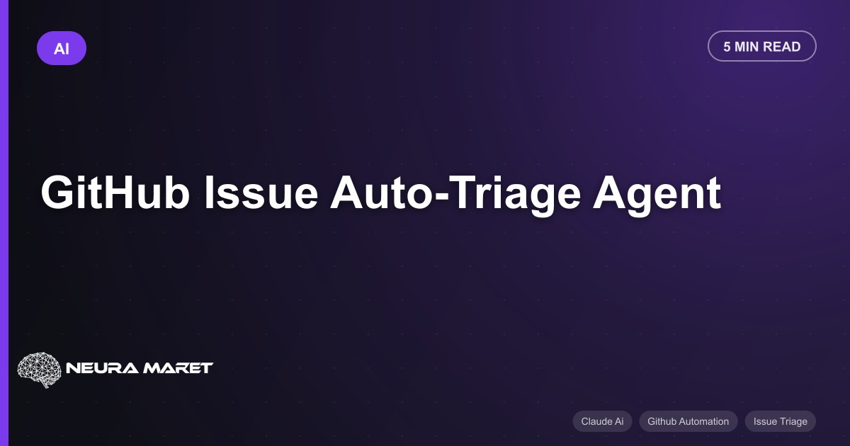 GitHub Issue Auto-Triage Agent