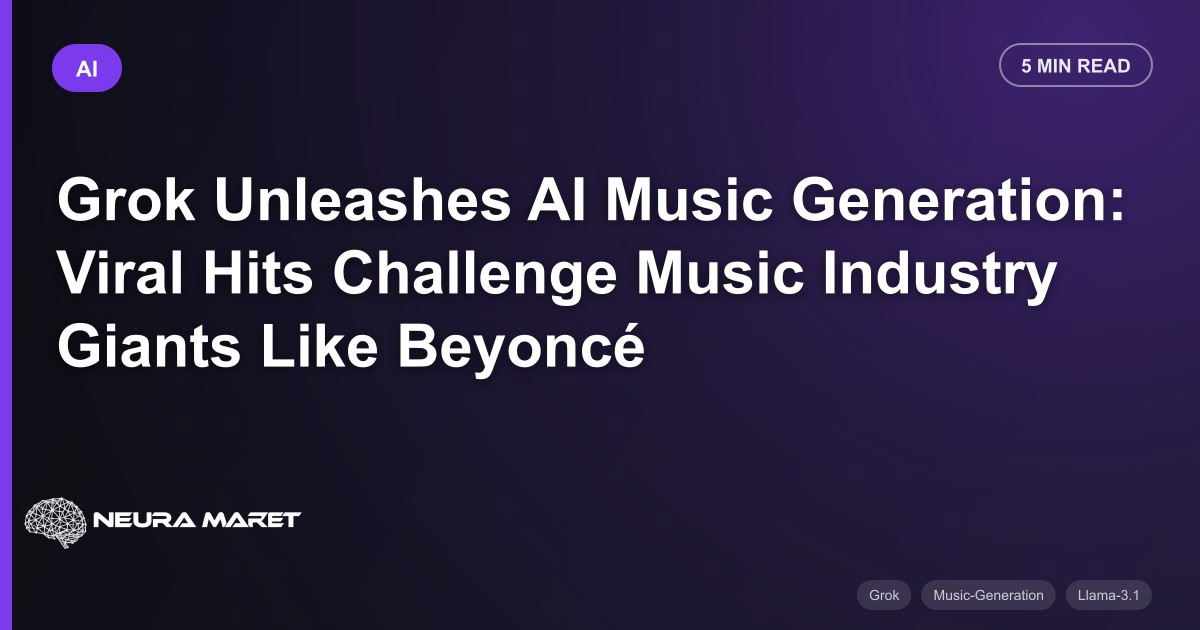 Grok Unleashes AI Music Generation: Viral Hits Challenge Music Industry Giants Like Beyoncé