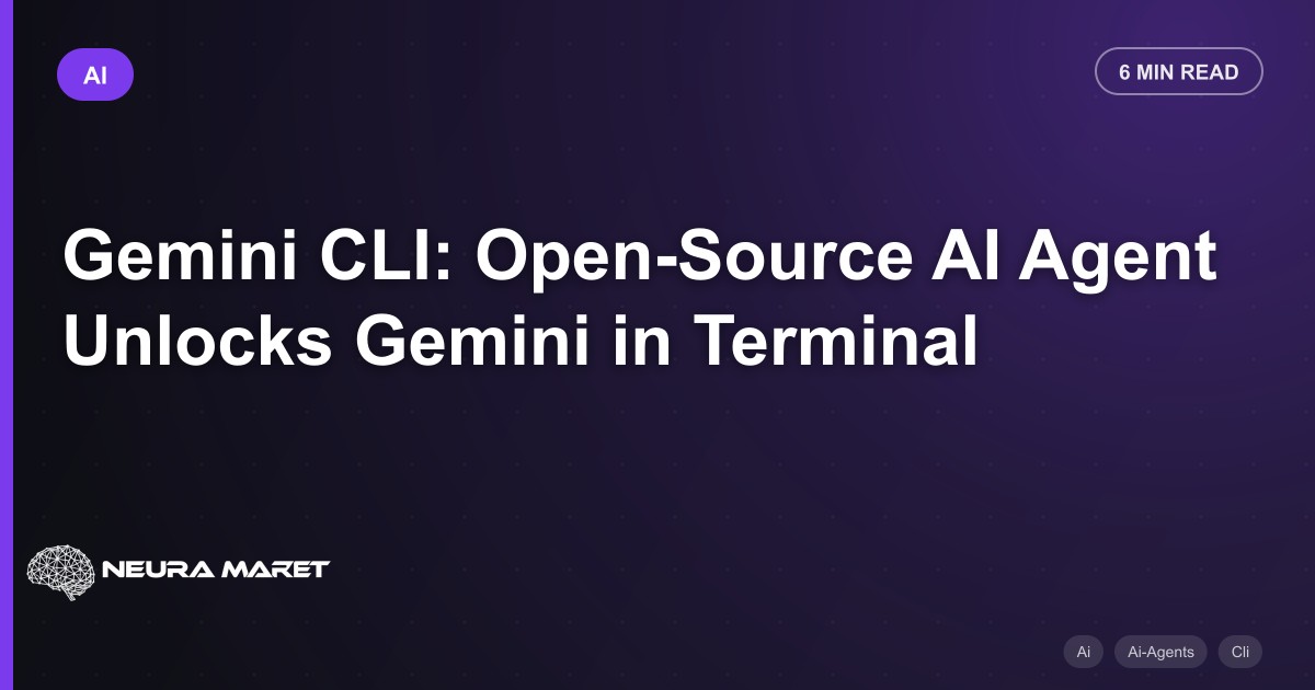 Gemini CLI: Open-Source AI Agent Unlocks Gemini in Terminal