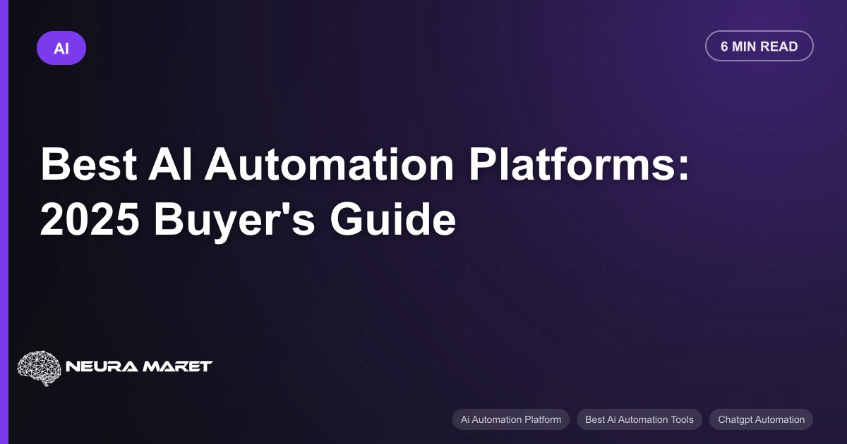 Best AI Automation Platforms: 2026 Buyer's Guide