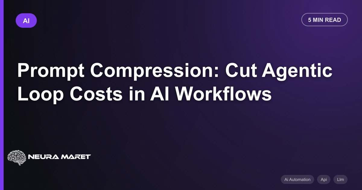Prompt Compression: Cut Agentic Loop Costs in AI Workflows