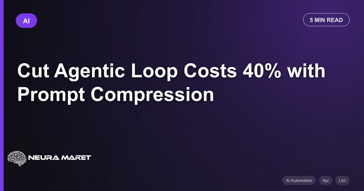 Cut Agentic Loop Costs 40% with Prompt Compression