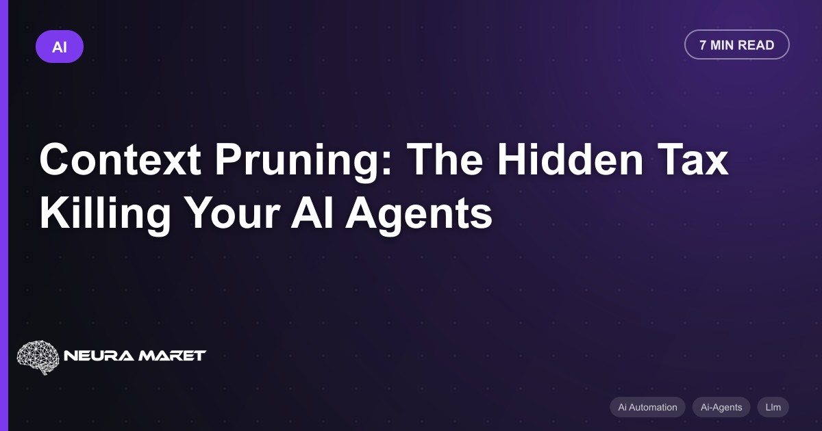 Context Pruning: The Hidden Tax Killing Your AI Agents