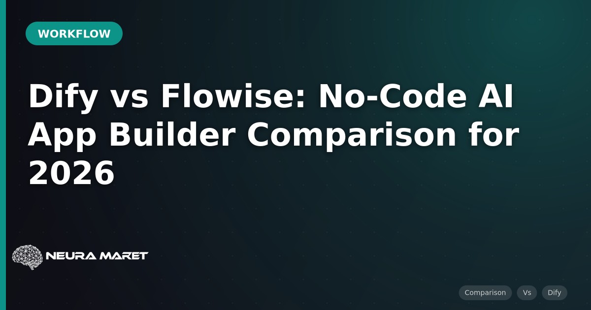 Dify vs Flowise: No-Code AI App Builder Comparison for 2026