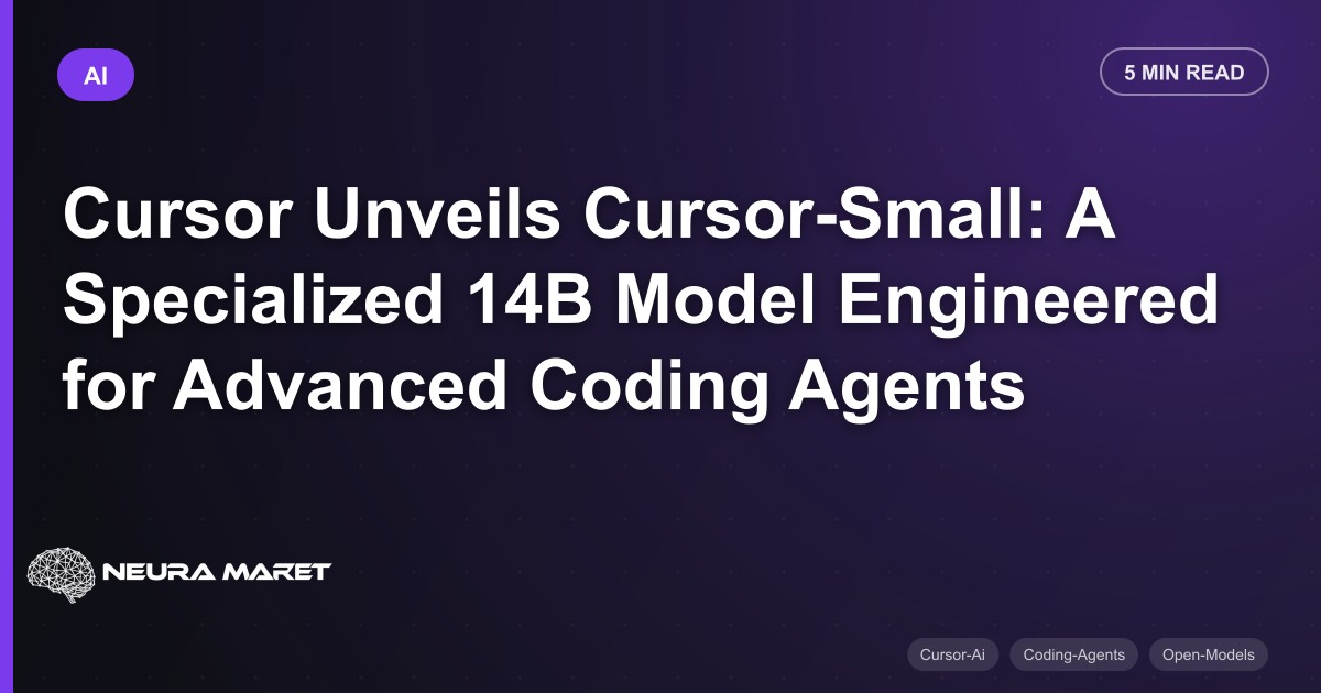 Cursor Unveils Cursor-Small: A Specialized 14B Model Engineered for Advanced Coding Agents