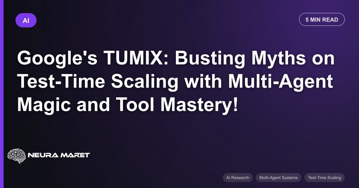 Google's TUMIX: Busting Myths on Test-Time Scaling with Multi-Agent Magic and Tool Mastery!