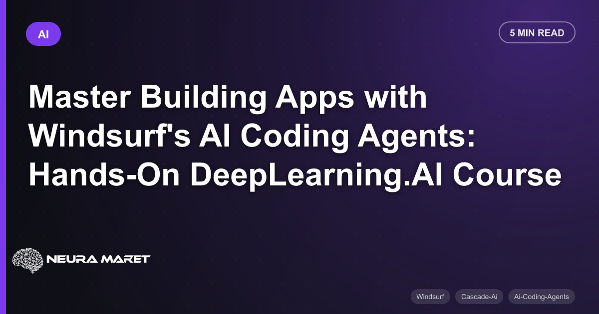 Master Building Apps with Windsurf's AI Coding Agents: Hands-On DeepLearning.AI Course