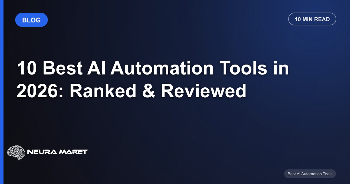 10 Best AI Automation Tools in 2026: Ranked & Reviewed