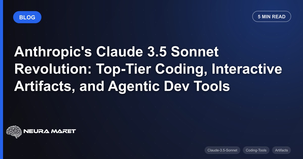 Anthropic's Claude 3.5 Sonnet Revolution: Top-Tier Coding, Interactive Artifacts, and Agentic Dev Tools