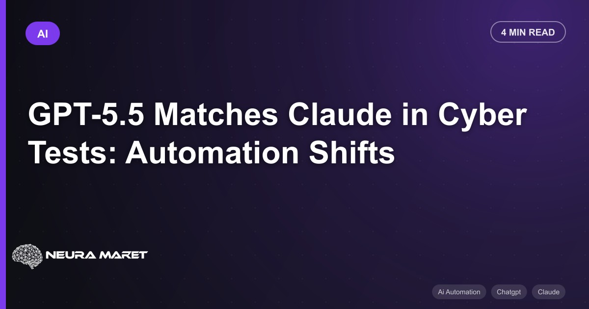 GPT-5.5 Matches Claude in Cyber Tests: Automation Shifts