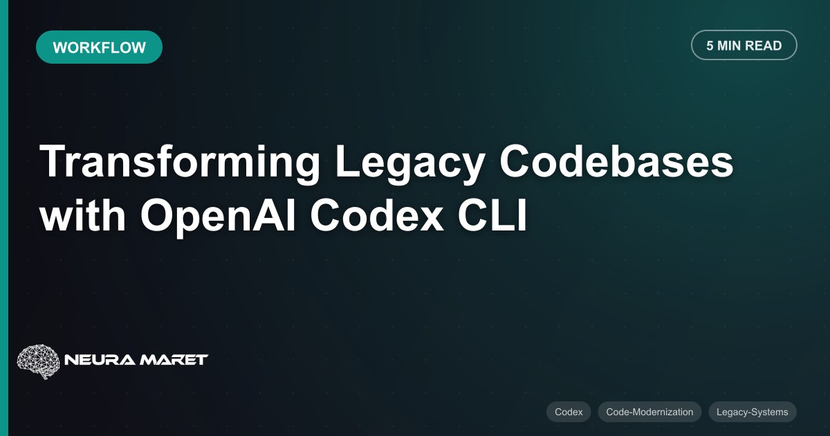 Transforming Legacy Codebases with OpenAI Codex CLI