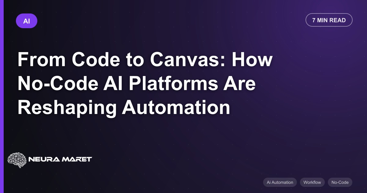 From Code to Canvas: How No-Code AI Platforms Are Reshaping Automation